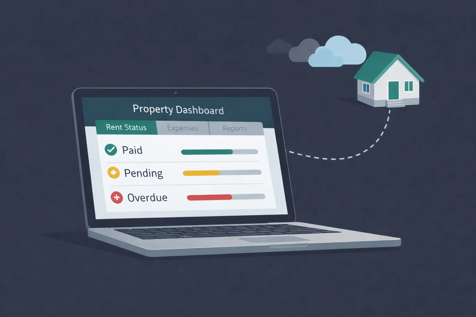 Gestion locative à distance via un tableau de bord connecté